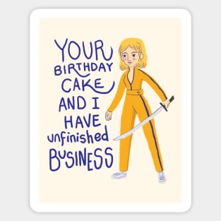 Tarantino Birthday Cards - Kill Bill 1 Sticker